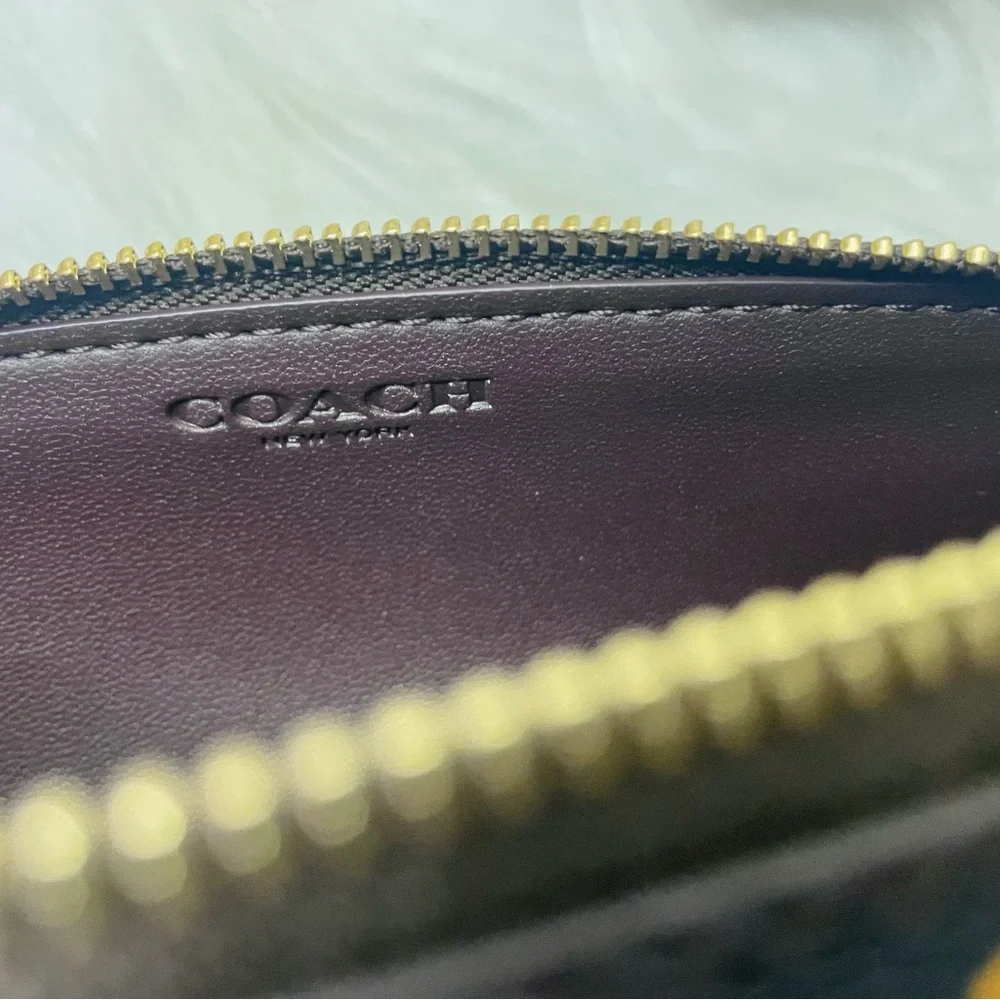 Coach Pencil Case In Signature Canvas With Floral Print CCI83 NWT